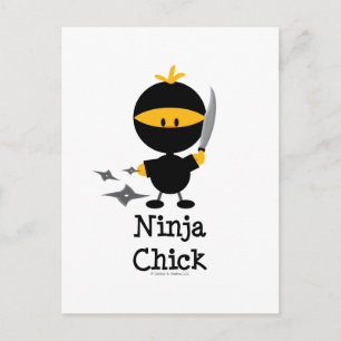 Carte postale Ninja Chick