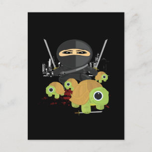 Carte Postale Ninja et tortues