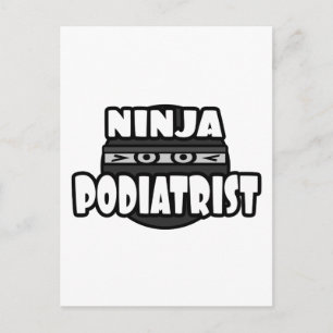 Carte Postale Ninja Podiatrist