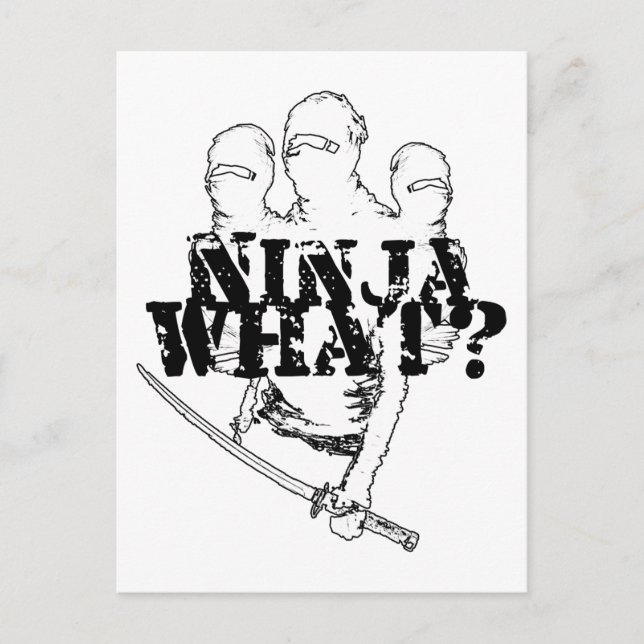 CARTE POSTALE NINJA QUOI ? (Devant)