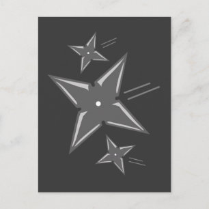 Carte Postale Ninja Stars