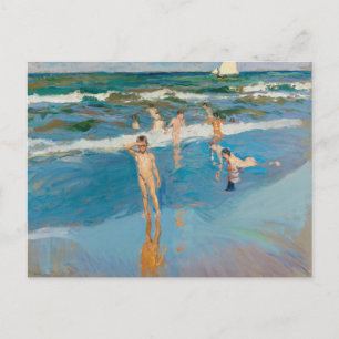 Carte Postale Niños en el Mar Joaquín Sorolla