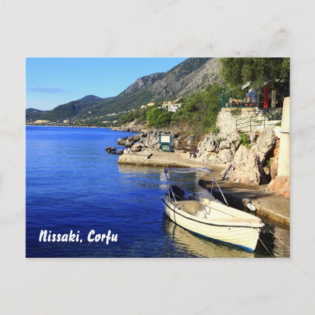 Carte Postale Nissaki, Corfou (Devant)
