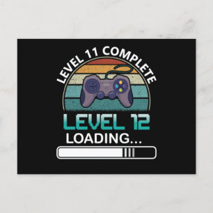 Carte Postale Niveau 11 Niveau complet 12 Jeu vidéo d'annivers