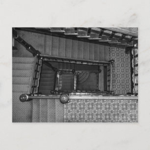 Carte Postale Niveaux de gris de crescent Stairwell