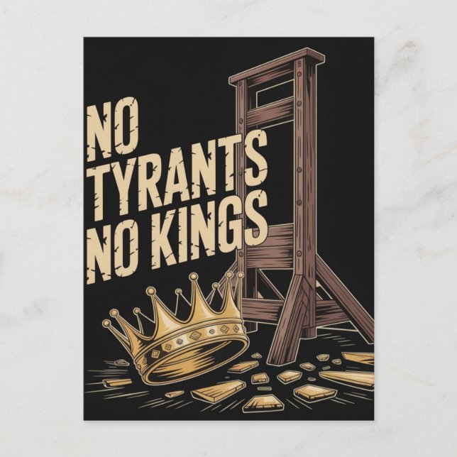 Carte Postale No Tyrants No Kings (Devant)