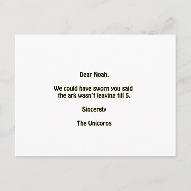 Carte Postale Noah (Devant)