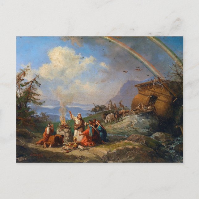 Carte Postale Noah remercie pour la Délivrance (1901) (Devant)
