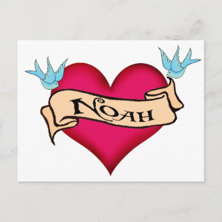 Carte Postale Noah - T-shirts et cadeaux personnalisés en tatoua
