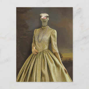Carte Postale Noble Beasts - Autruche Dandy
