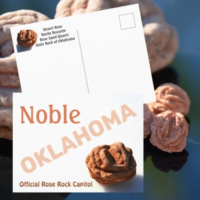 Carte Postale Noble Oklahoma Rose Rock Capitol Photographie (Créateur téléchargé)