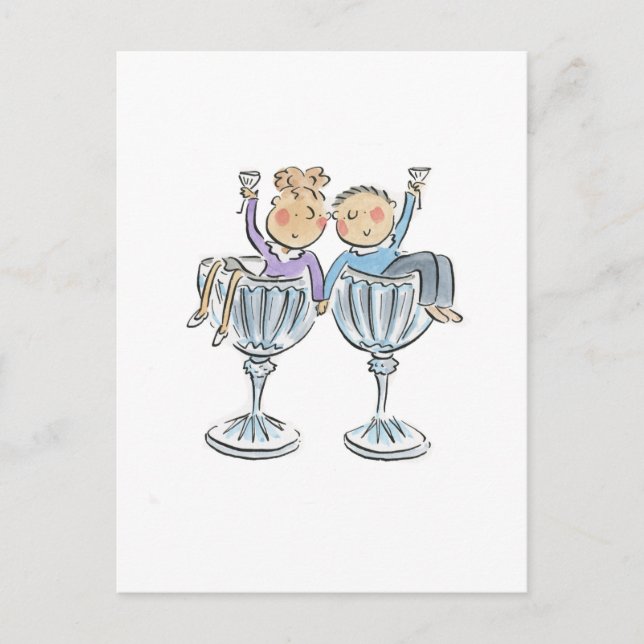 Carte Postale Noces de cristal (Devant)