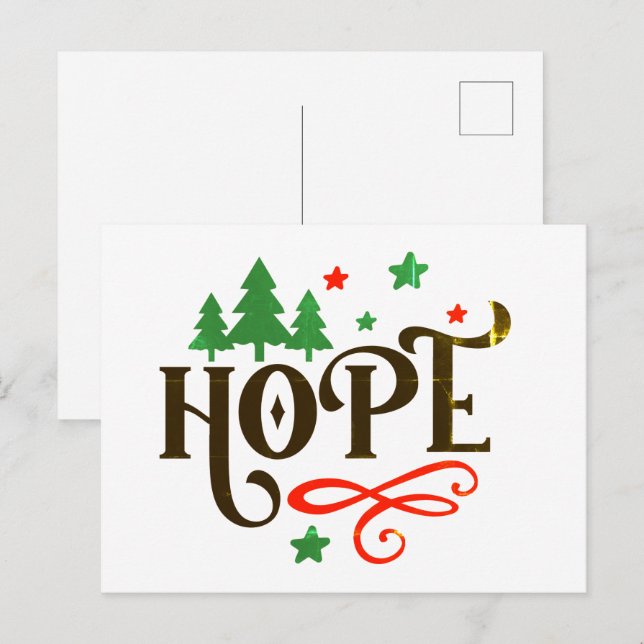 Carte Postale Noël (Devant / Derrière)