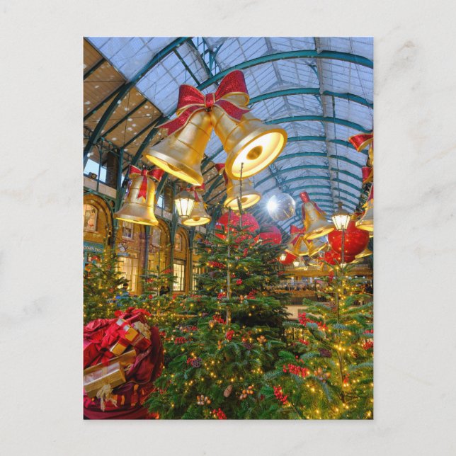 Carte Postale Noël à Covent Garden, Londres, Royaume-Uni (Devant)
