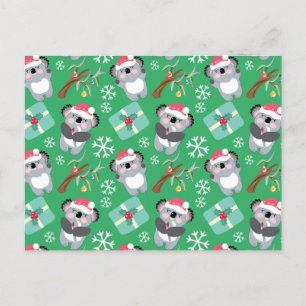 Carte Postale Noël à Cute Koala