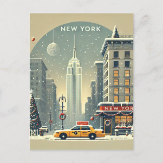 Carte Postale Noël à New York | Statue de la Liberté