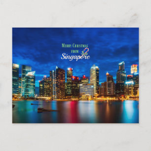 Carte Postale Noël à Singapour