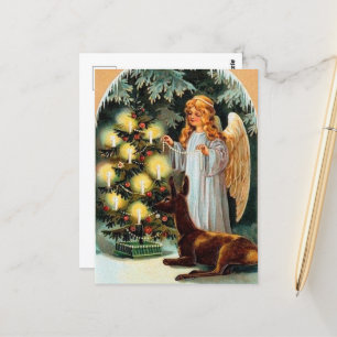 Carte Postale Noël Angel de Noël rétro