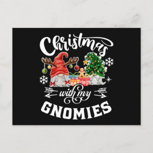 Carte Postale Noël Avec Mes Gnomies Gnome Noël
