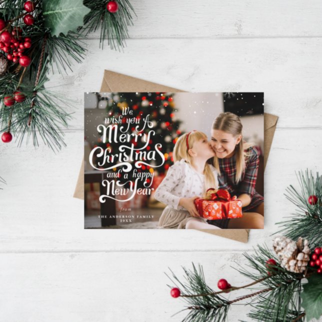 Carte Postale Noël chaud voeux vacances (Créateur téléchargé)