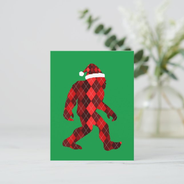Carte Postale Noël de Bigfoot - Noël drôle (Debout devant)