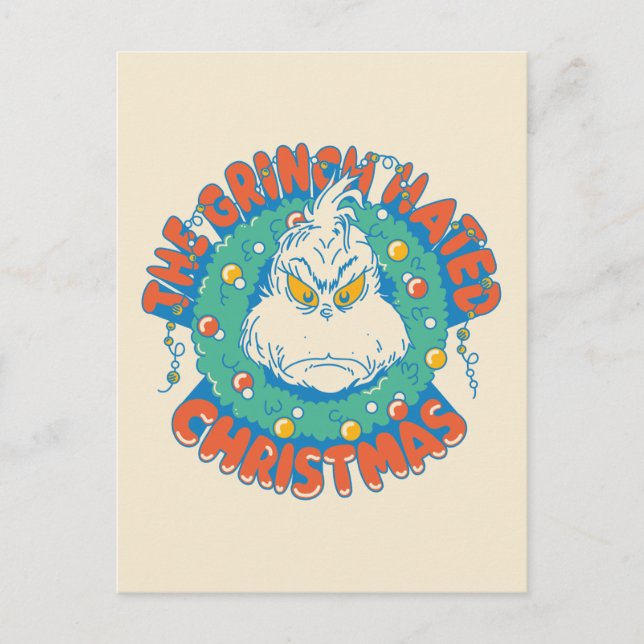 Carte Postale Noël de Grinch haï (Devant)