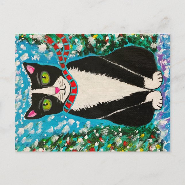 Carte Postale Noël de Tuxedo (Devant)