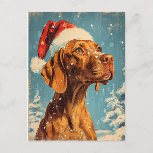 Carte Postale Noël de Vizsla