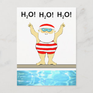 Carte Postale Noël drôle de vacances