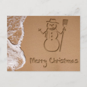 Carte postale Noël en été