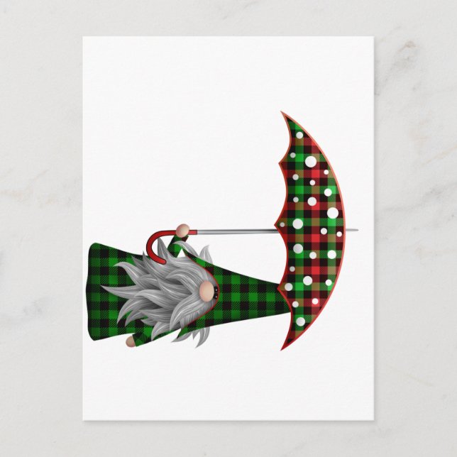 Carte Postale noël-gnome (Devant)