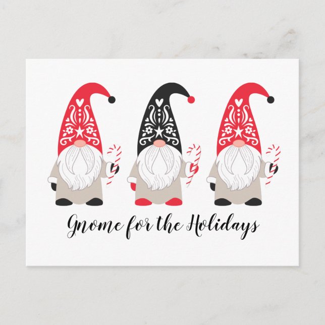 Carte postale Noël Gnome Holiday (Devant)