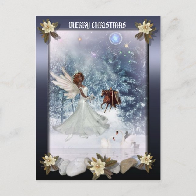 Carte postale Noël Holiday Angel (Devant)