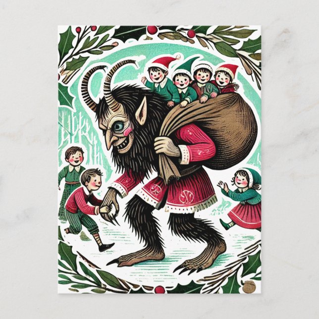 Carte Postale Noël Krampus (Devant)