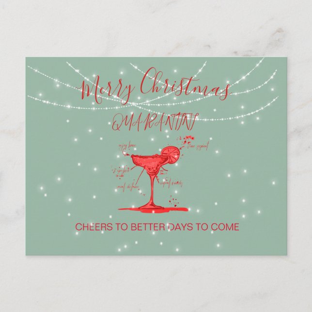 Carte Postale Noël Martini Martini Green (Devant)