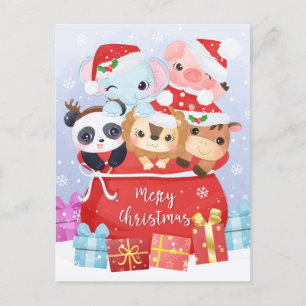 Carte postale Noël mignonne