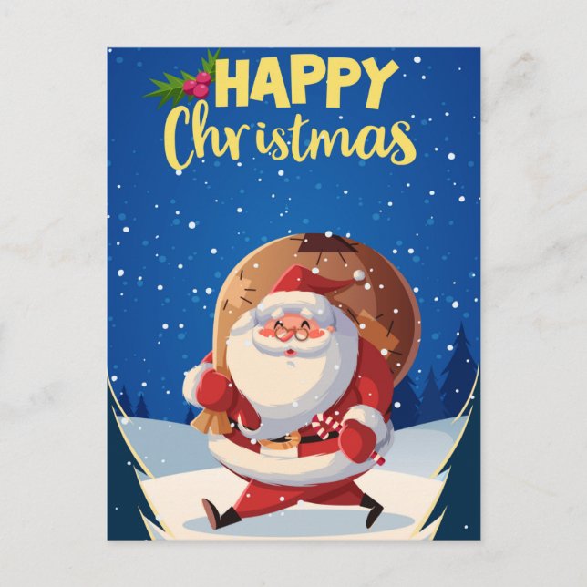 Carte postale Noël mignonne (Devant)