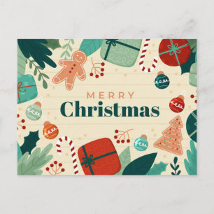 Carte postale Noël mignonne