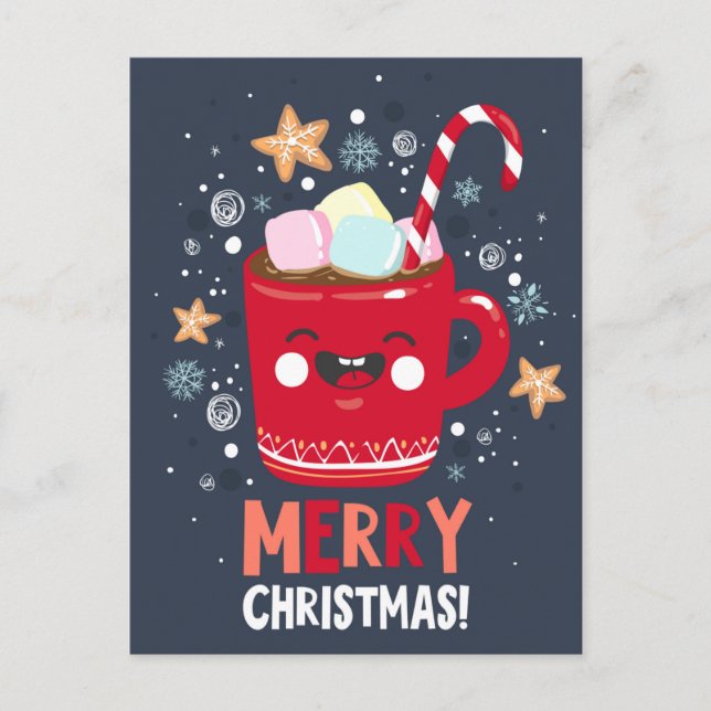 Carte postale Noël mignonne (Devant)