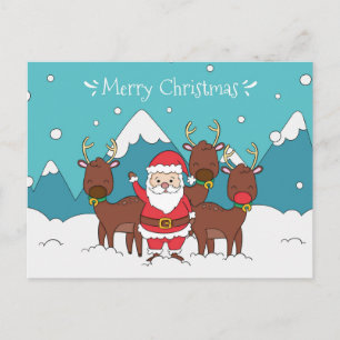 Carte postale Noël mignonne
