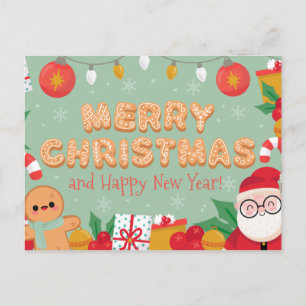 Carte postale Noël mignonne