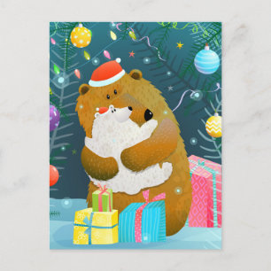Carte postale Noël mignonne