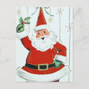 Carte postale Noël Père Noël Holiday vintage