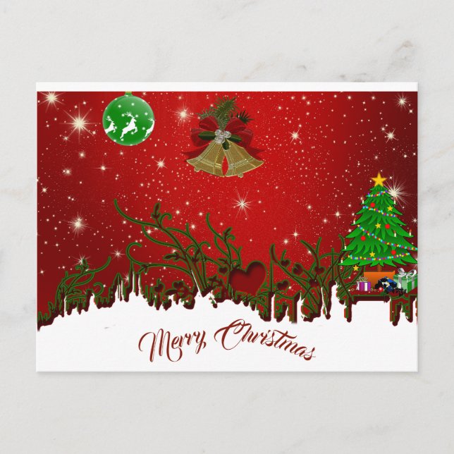 Carte Postale Noël personnalisé (Devant)