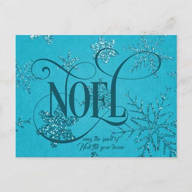 Carte Postale NOEL Script Christmas  (Devant)