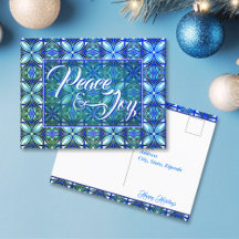 Noël Turquoise Peace & Joy