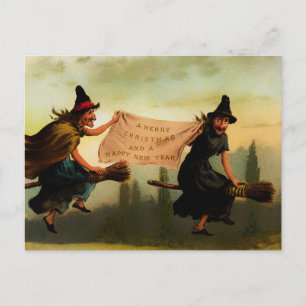 Carte Postale Noël victorien vintage