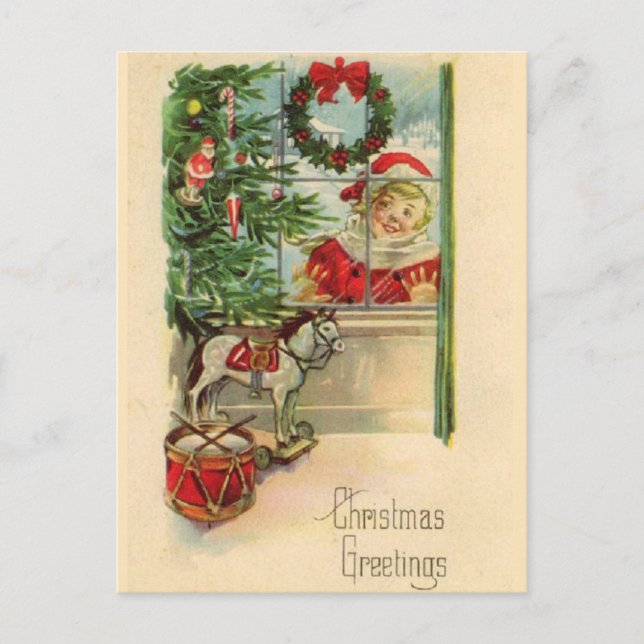 Carte Postale Noël vintage (Devant)