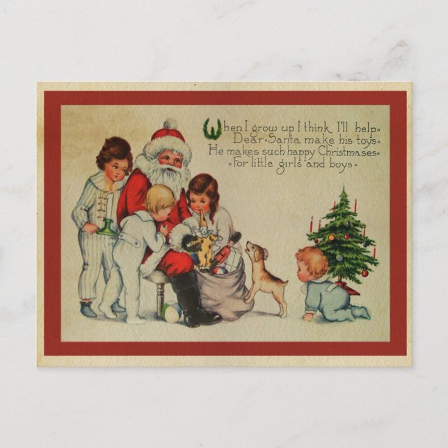 Carte Postale Noël vintage (Devant)