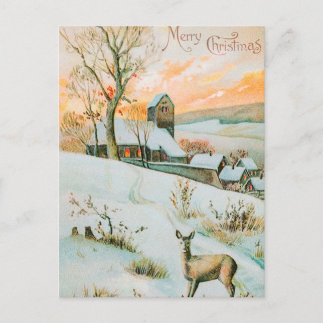 Carte Postale Noël vintage (Devant)